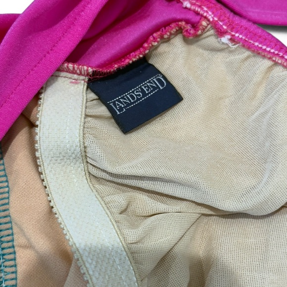 Lands End Vintage 90s Colorblock Swimsuit Small Size 6 - Picture 10 of 12